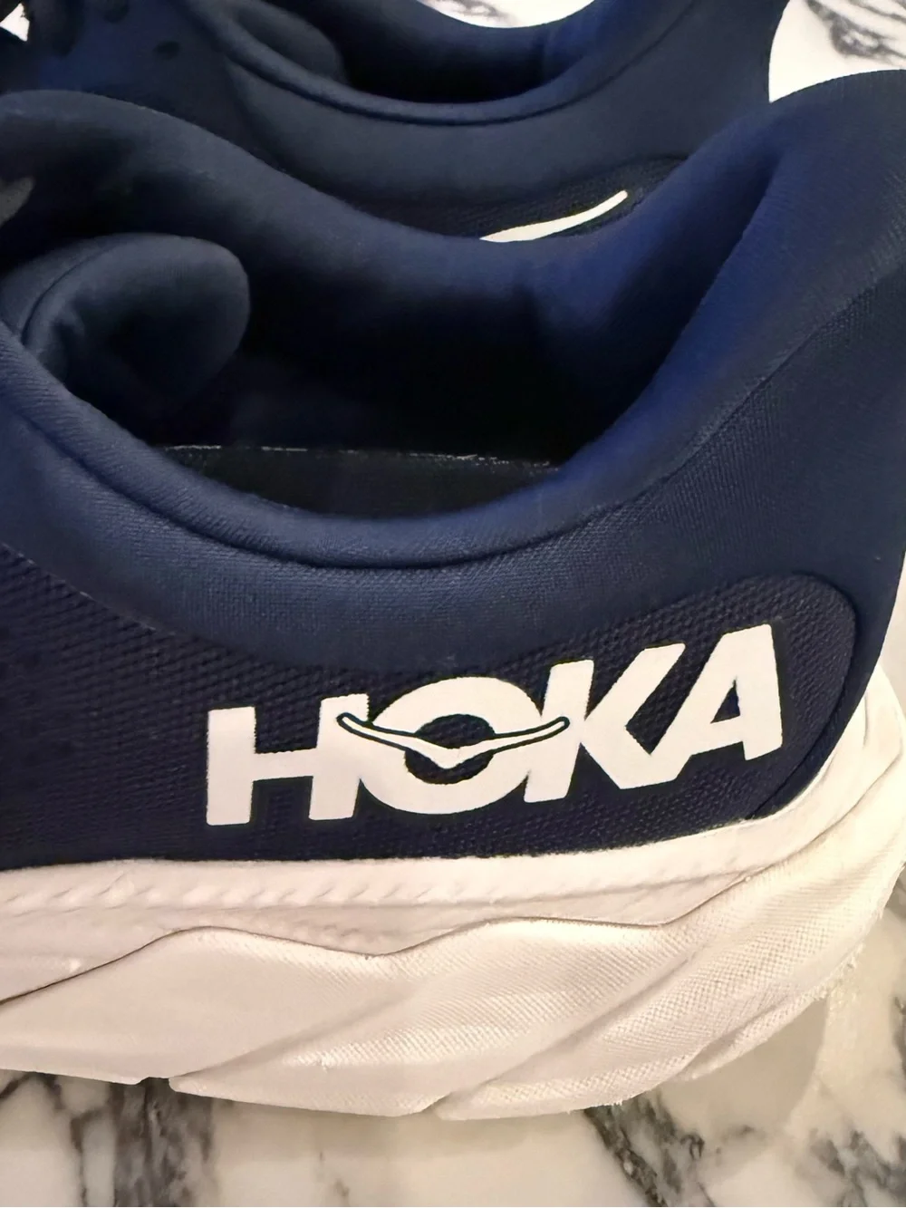 HOKA ONE ONE Arahi 7 Men's Running Shoes Navy Blue White Size 11EE